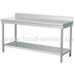 Стол производственный Berg 1500х600х850 с бортом и полкой